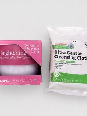 Walgreens Brightening Body Butter and Cleansing Cloths Set